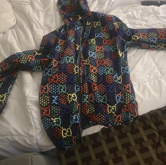 Gucci Multicolor Star and Logo Hoodie - Picture 1 of 4